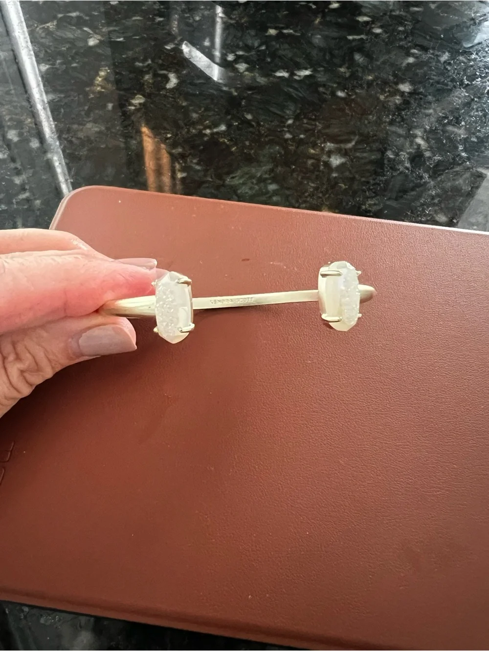 Kendra Scott Emilie Light Gold Cuff Bracelet - Picture 3 of 5
